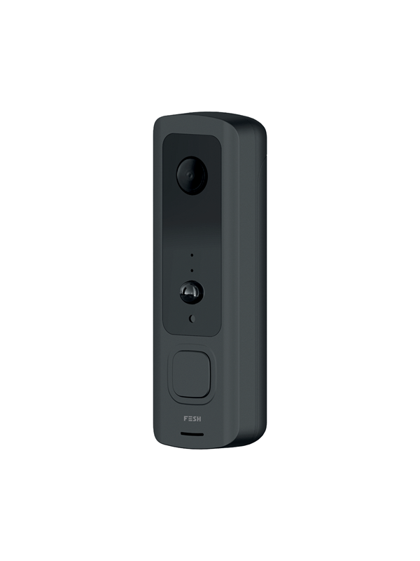 Foss Europe FESH Smart Home Video doorbell with sounder, Black/white
