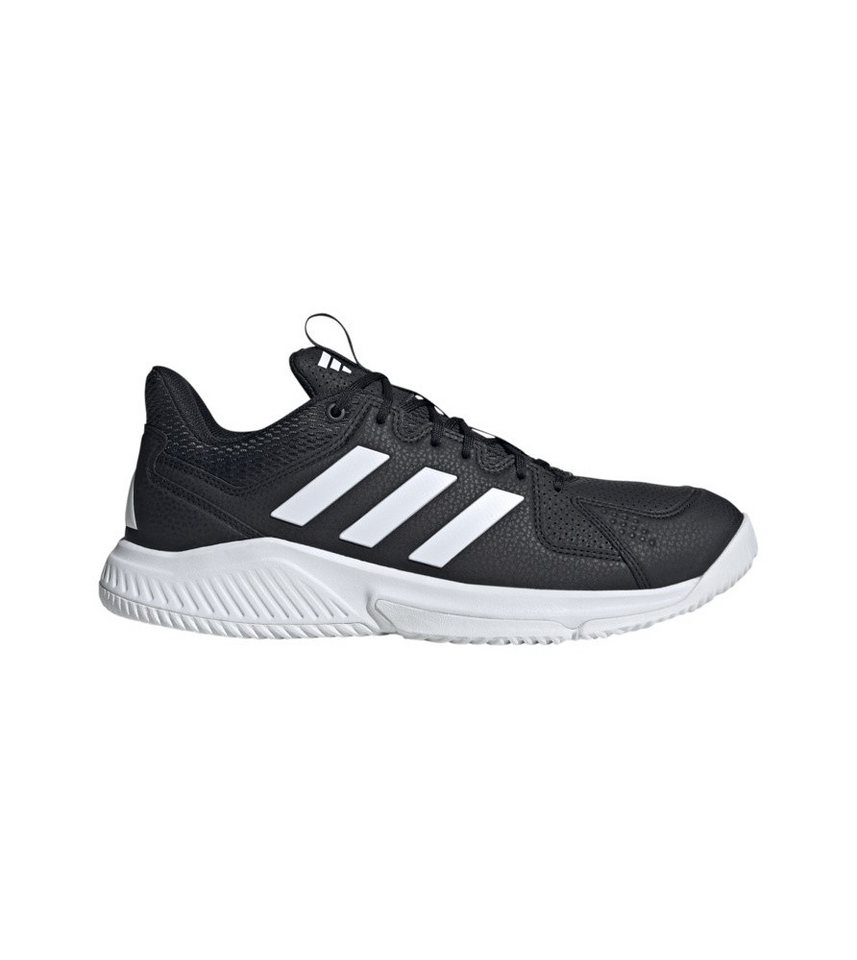 adidas Performance Hallen-Indoorschuhe Court Flight schwarz/weiss Herren Badmintonschuh Bild 2