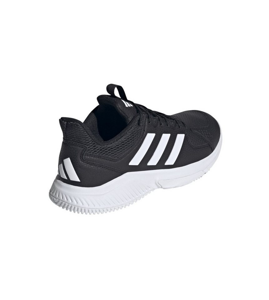 adidas Performance Hallen-Indoorschuhe Court Flight schwarz/weiss Herren Badmintonschuh Bild 4