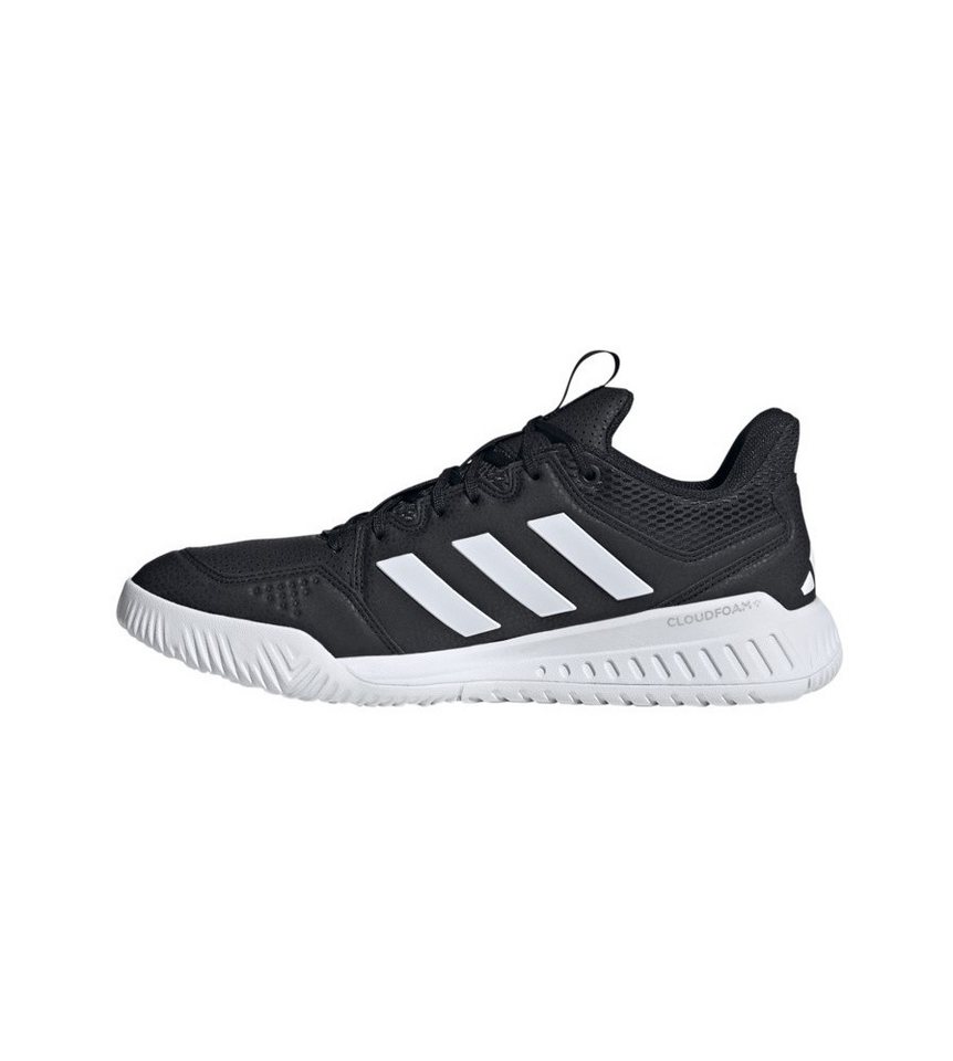 adidas Performance Hallen-Indoorschuhe Court Flight schwarz/weiss Herren Badmintonschuh Bild 5