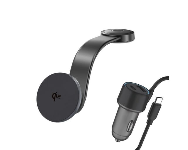 4smarts Qi2 Car Charging Set - Grey