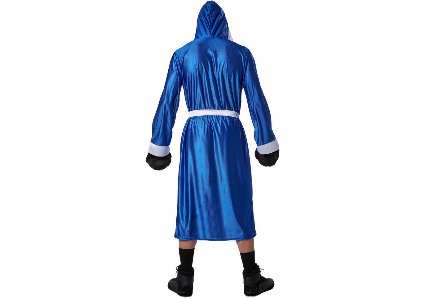 dressforfun Kostüm Boxer/Ringer, in der Farbe blau/weiß, Gr. XL, Gürtel zum Schnüren, Boxhandschuhe mit Klettverschluss, Shorts mit angenehmen Gummizug Bild 4
