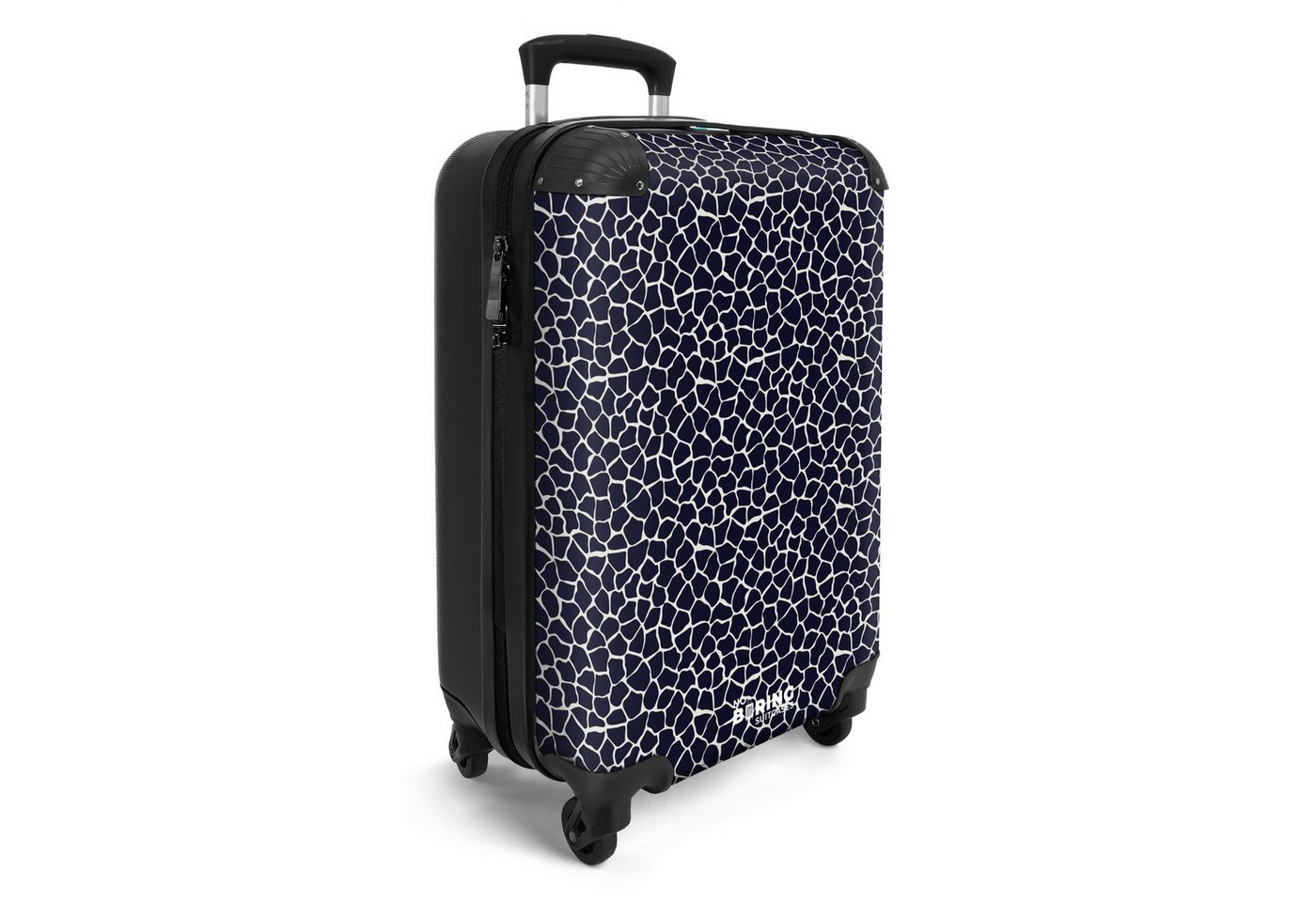 NoBoringSuitcases.com© Hartschalen-Trolley Tiermuster Giraffe blau 55x35x20cm, Handgepäck Koffer & Trolleys, Luggage, Reisekoffer Frauen Bild 2