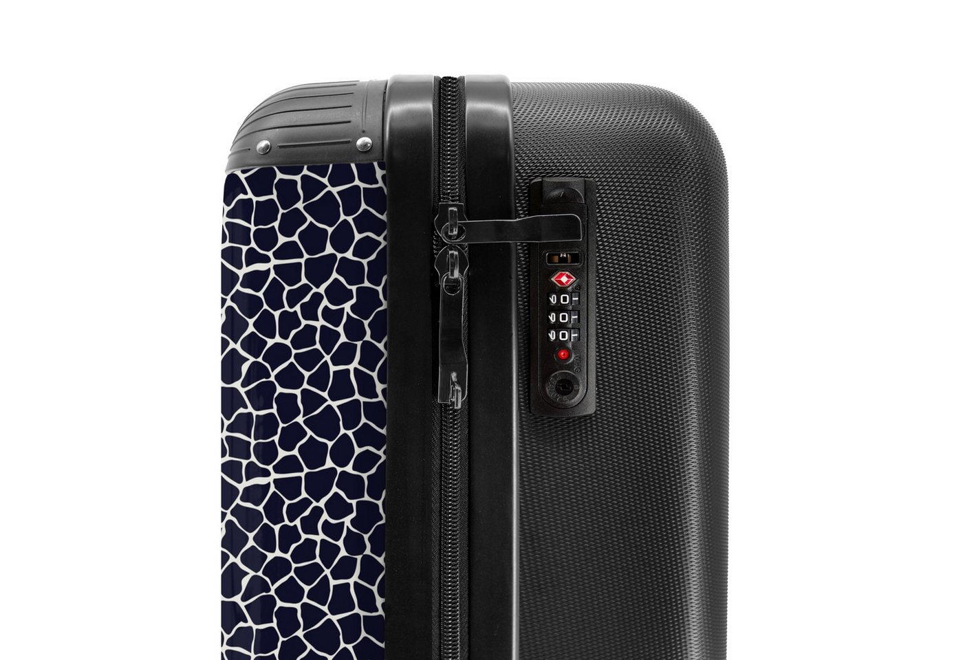 NoBoringSuitcases.com© Hartschalen-Trolley Tiermuster Giraffe blau 55x35x20cm, Handgepäck Koffer & Trolleys, Luggage, Reisekoffer Frauen Bild 4