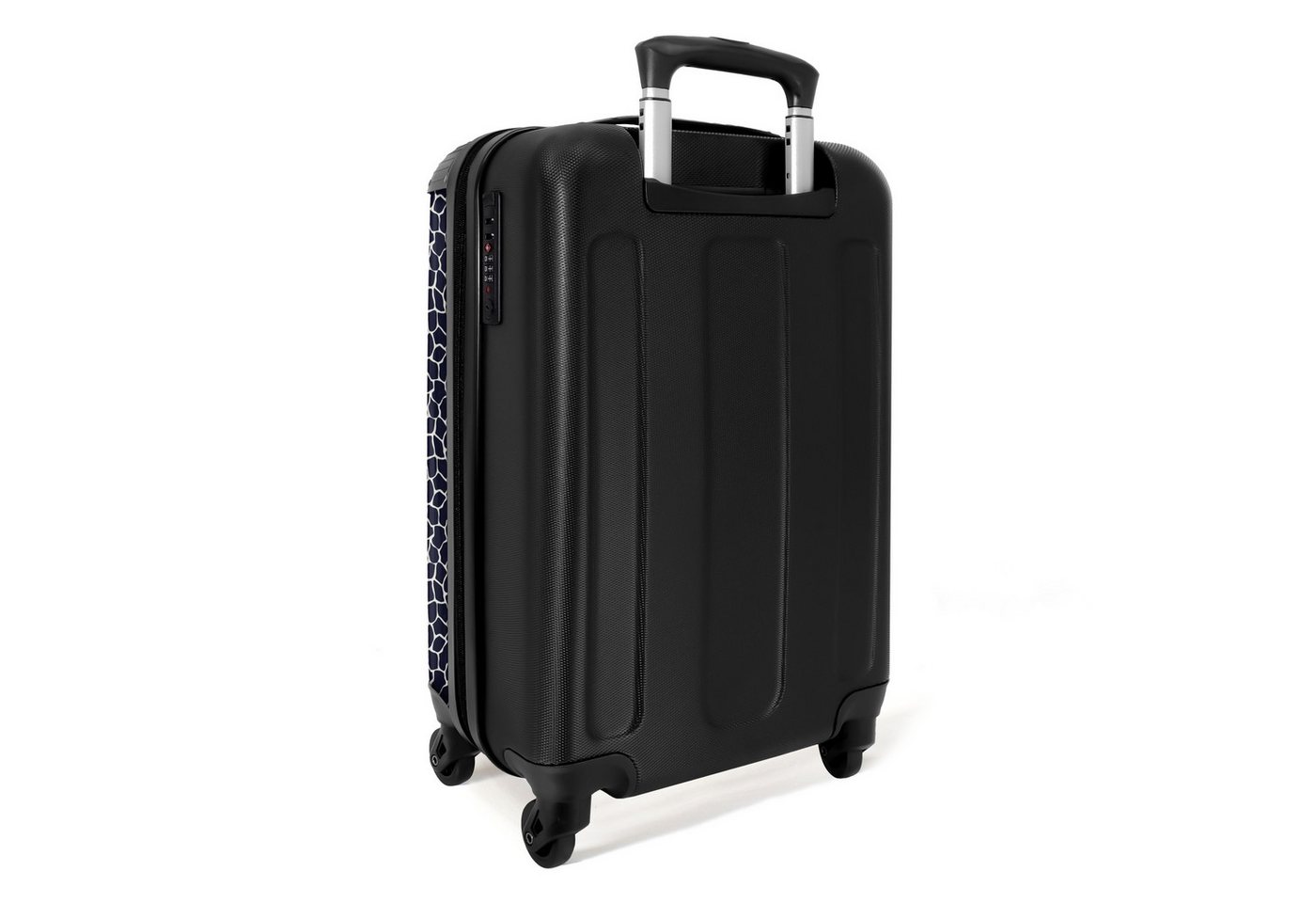 NoBoringSuitcases.com© Hartschalen-Trolley Tiermuster Giraffe blau 55x35x20cm, Handgepäck Koffer & Trolleys, Luggage, Reisekoffer Frauen Bild 5