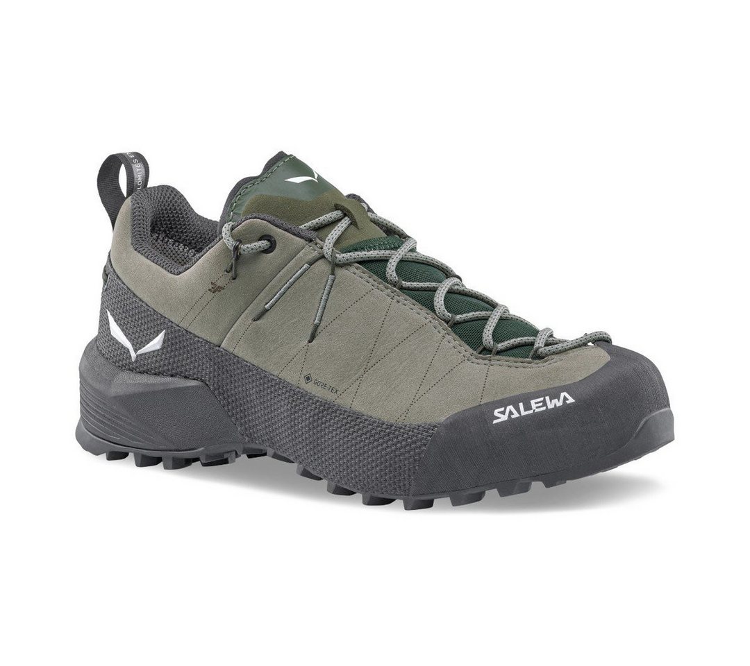 Salewa Wildfire Leather 2 GTX (Zustieg, Nubukleder, wasserdicht) grün/schwarz Wanderschuh Bild 2