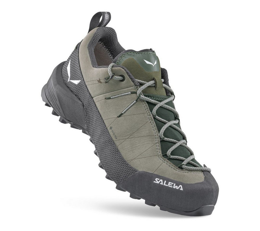 Salewa Wildfire Leather 2 GTX (Zustieg, Nubukleder, wasserdicht) grün/schwarz Wanderschuh Bild 3