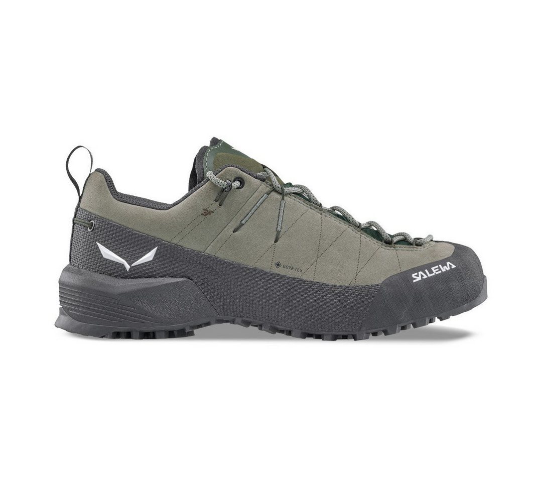 Salewa Wildfire Leather 2 GTX (Zustieg, Nubukleder, wasserdicht) grün/schwarz Wanderschuh Bild 4