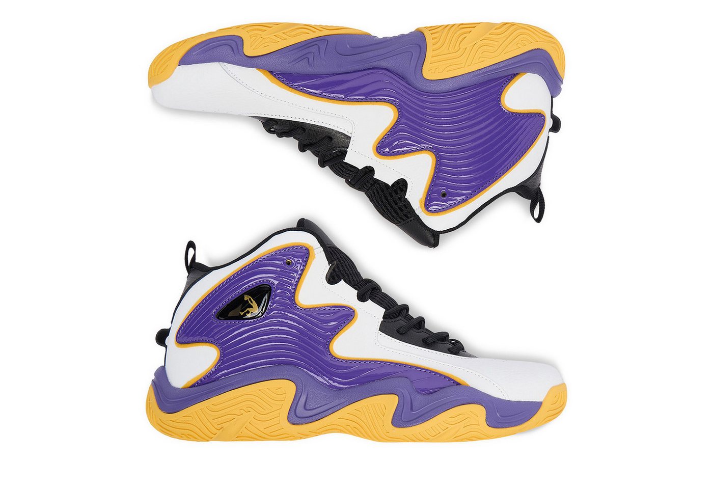 Shaq Shaq Herren Basketballschuhe 5907964139300 Weiß, Lila Basketballschuh