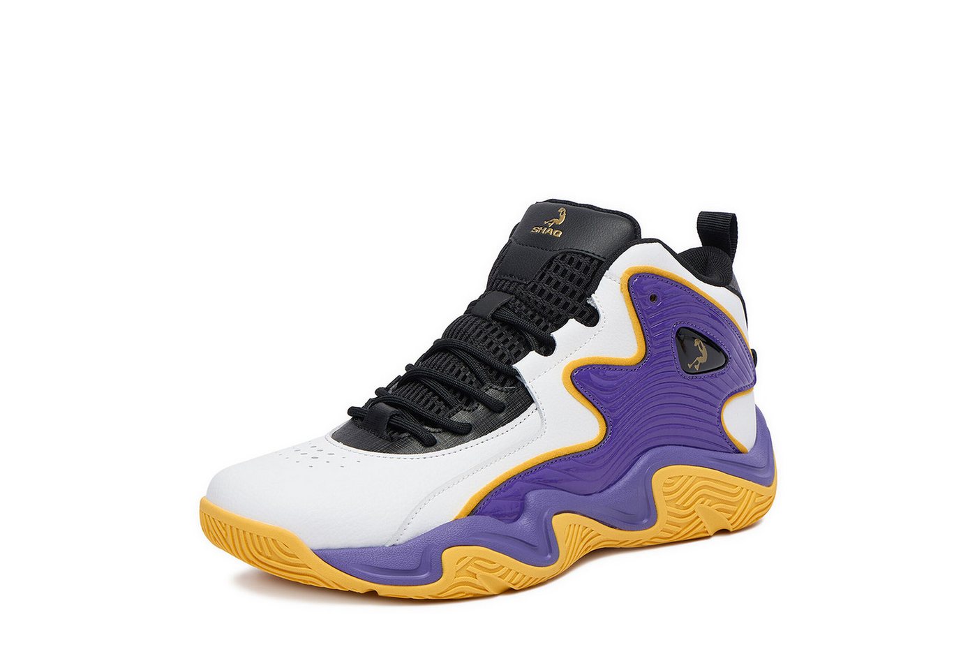 Shaq Shaq Herren Basketballschuhe 5907964139300 Weiß, Lila Basketballschuh Bild 2