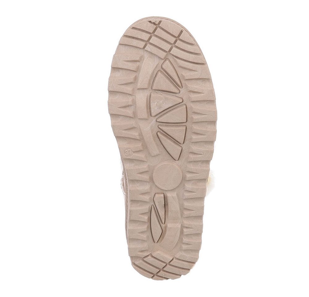 Ital-Design Damen Snowboots Freizeit Snowboots (87452030) Flach Plateaustiefeletten in Beige