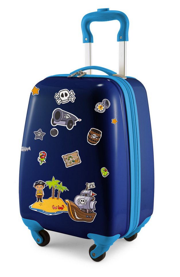 Hauptstadtkoffer Handgepäckkoffer For Kids, 4 Rollen, Kindertrolley mit Piratenaufklebern, ABS / Polycarbonat Bild 5