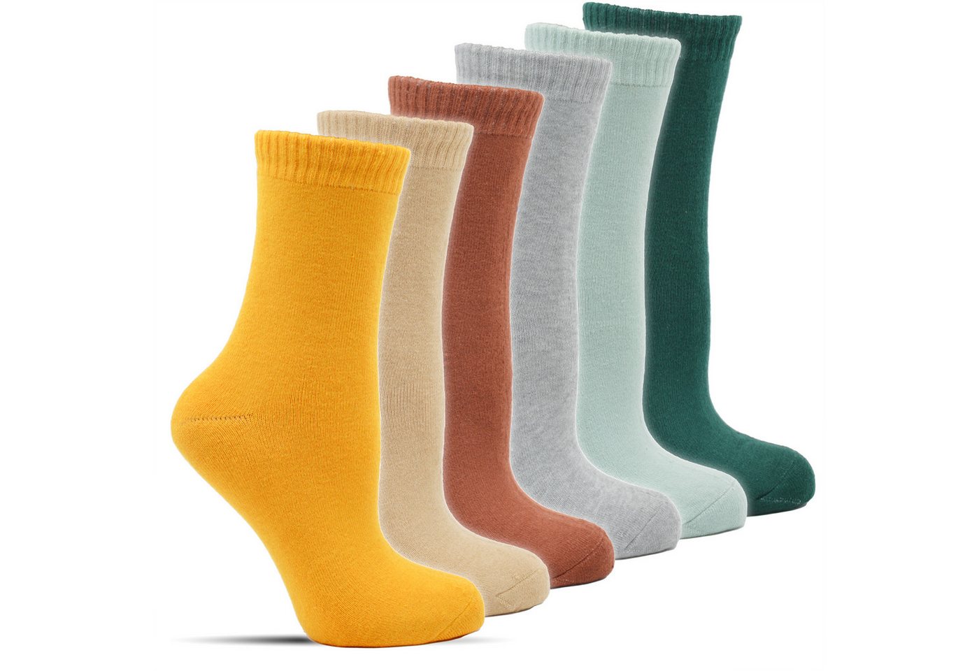 Frostfighter Thermosocken Damen Wintersocken (6-Paar) fusselfreies Vollfrottee Innenfutter, warme dicke bunte farbige Socken Bild 5