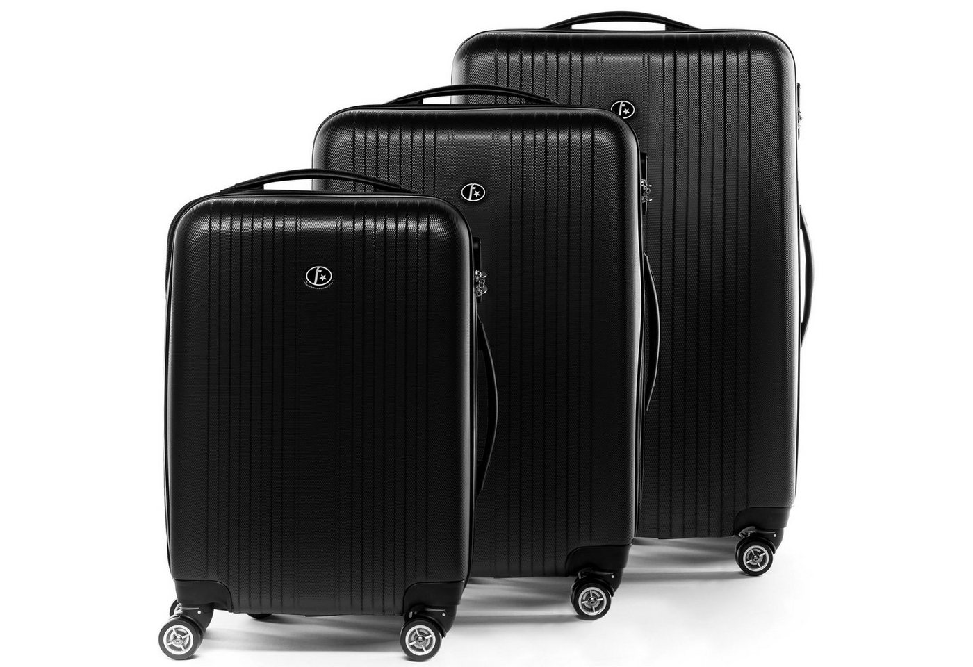 FERGÉ Kofferset 3 teilig Hartschale Toulouse, Trolley 3er Koffer Set, Reisekoffer 4 Rollen, Premium Rollkoffer Bild 3