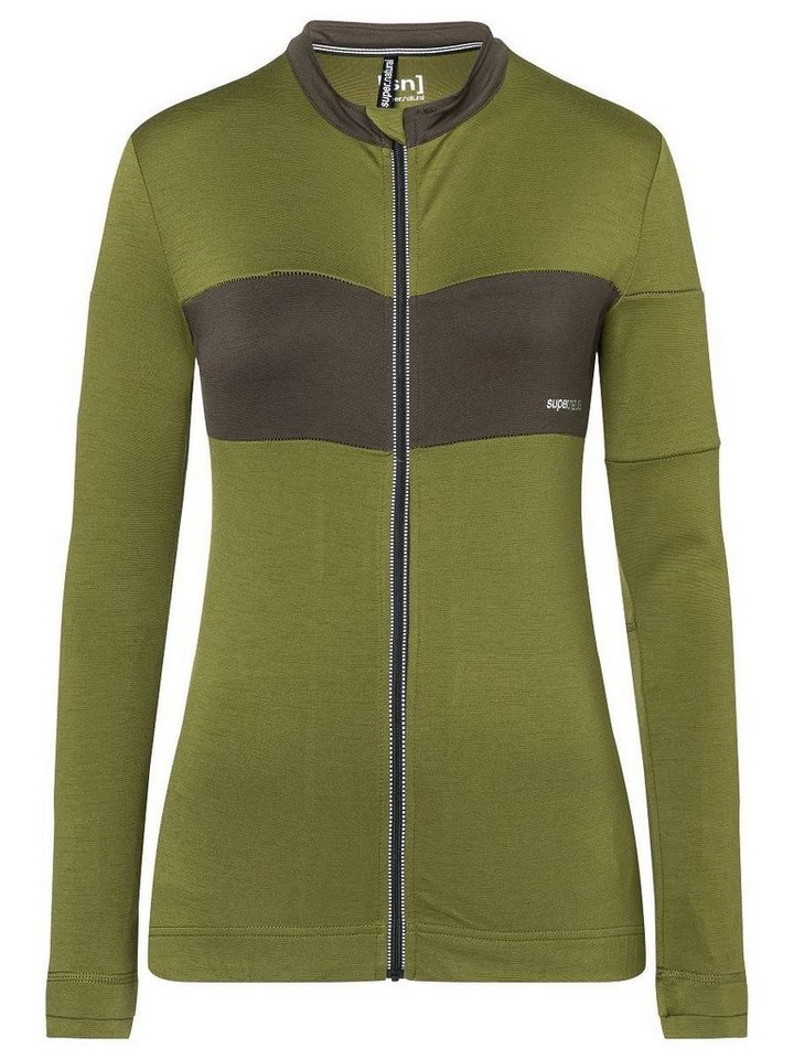 SUPER.NATURAL Radtrikot Merino Fahrradtrikot W GRAVA LS JERSEY Merino-Materialmix mit reflektierenden Logos Bild 5
