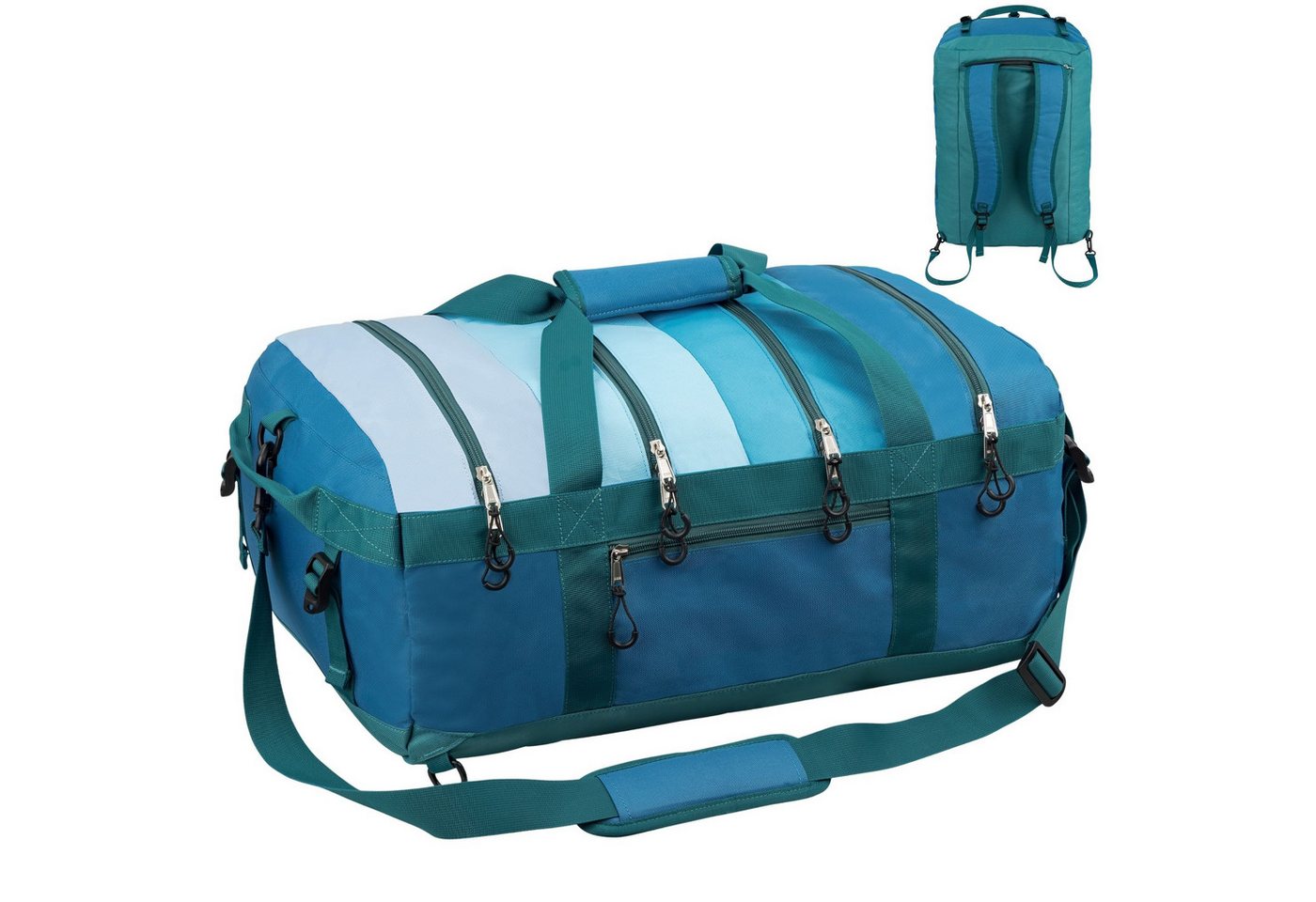 Rivello - Home & Living Sporttasche & Reisetasche mit Ordnungssystem – Handgepäck – 4 getrennte Fächer Bild 3