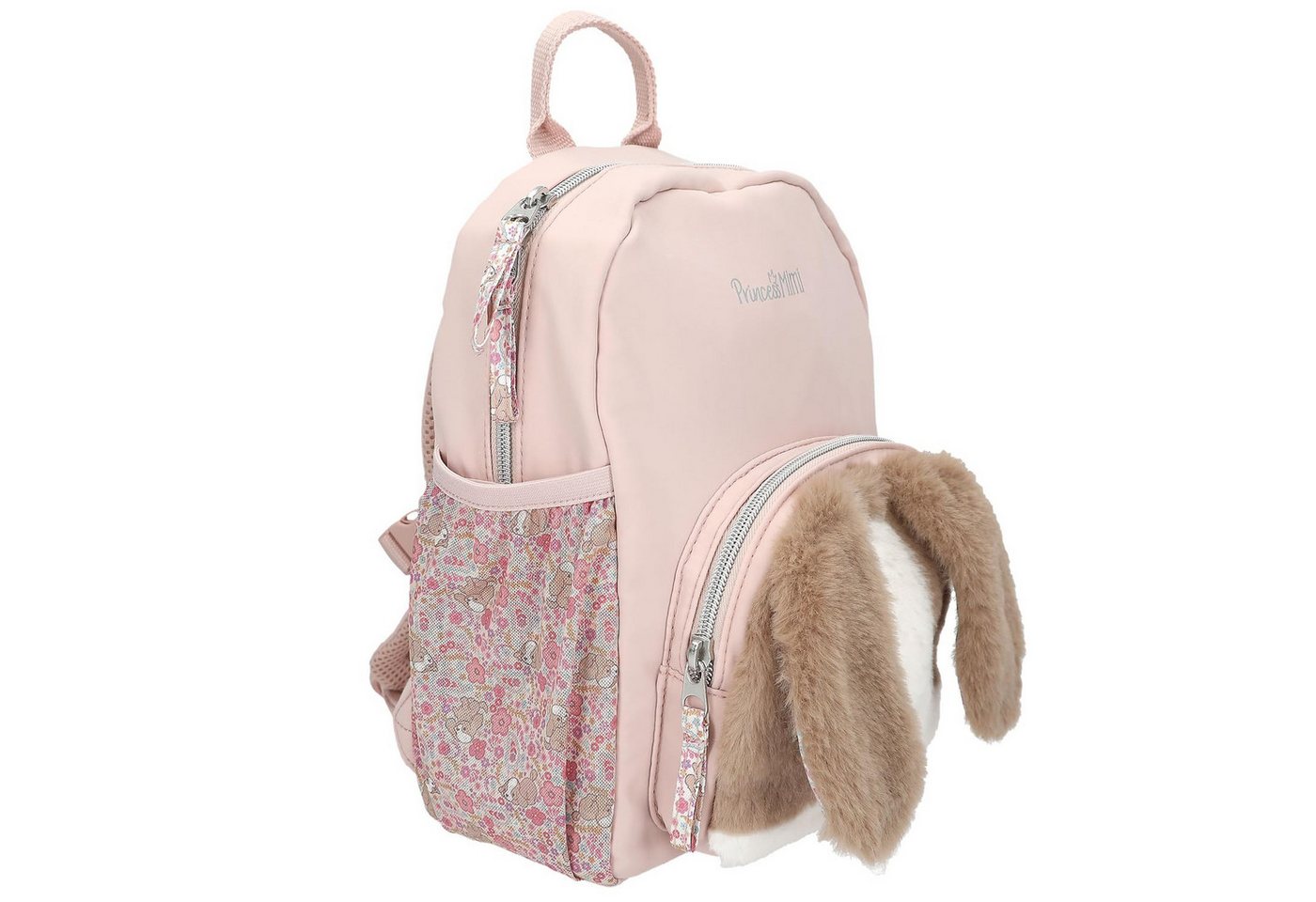 Depesche Kinderrucksack Rucksack in Rosa mit Hunde Motiv und Schlappohren, verstellbare Träger, Plüschmaterial, Tasche Bild 4