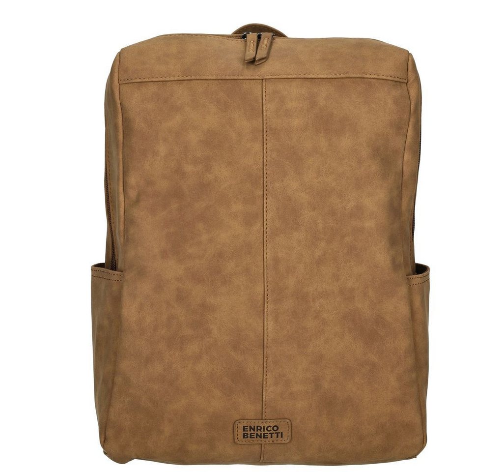 Christian Wippermann Cityrucksack Kleiner Rucksack Fahrradrucksack Leder Optik (1 tlg, 1-tlg), Kurier Schulrucksack Bag Bild 3