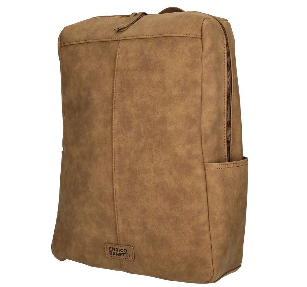 Christian Wippermann Cityrucksack Kleiner Rucksack Fahrradrucksack Leder Optik (1 tlg, 1-tlg), Kurier Schulrucksack Bag Bild 4