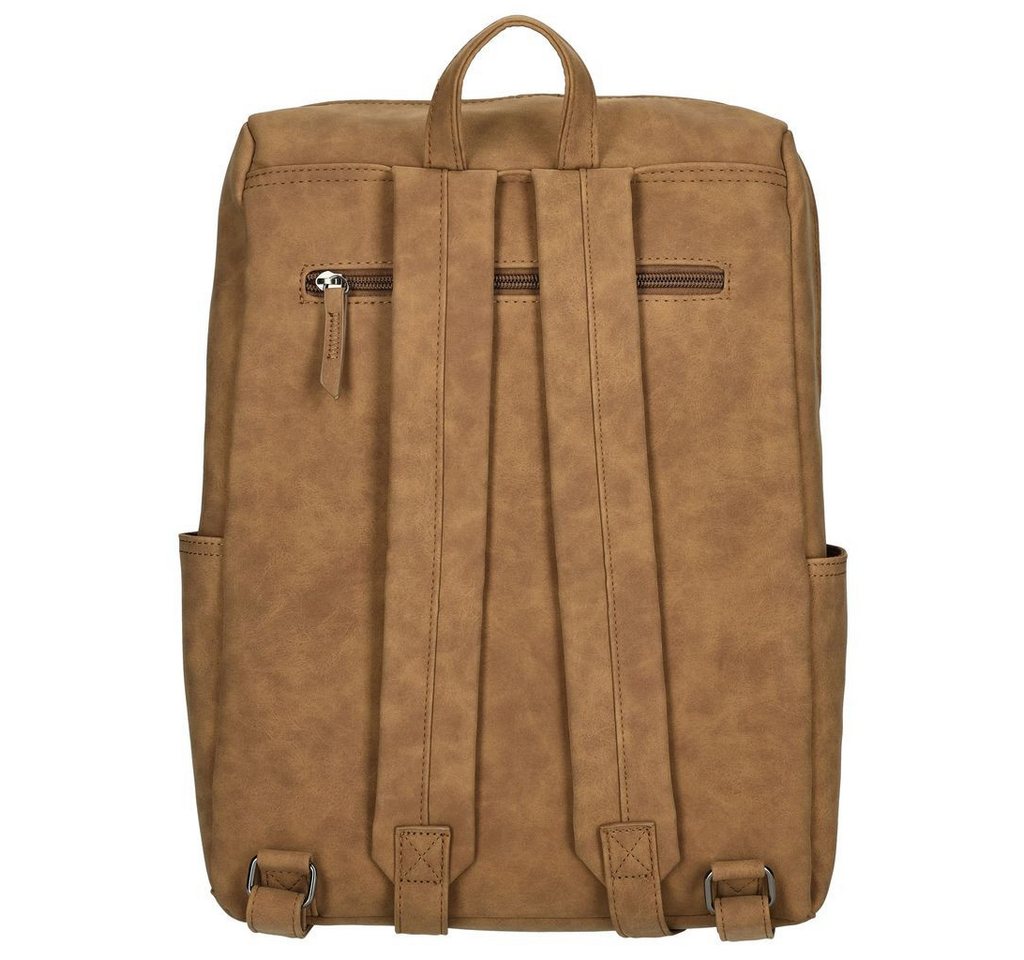 Christian Wippermann Cityrucksack Kleiner Rucksack Fahrradrucksack Leder Optik (1 tlg, 1-tlg), Kurier Schulrucksack Bag Bild 5