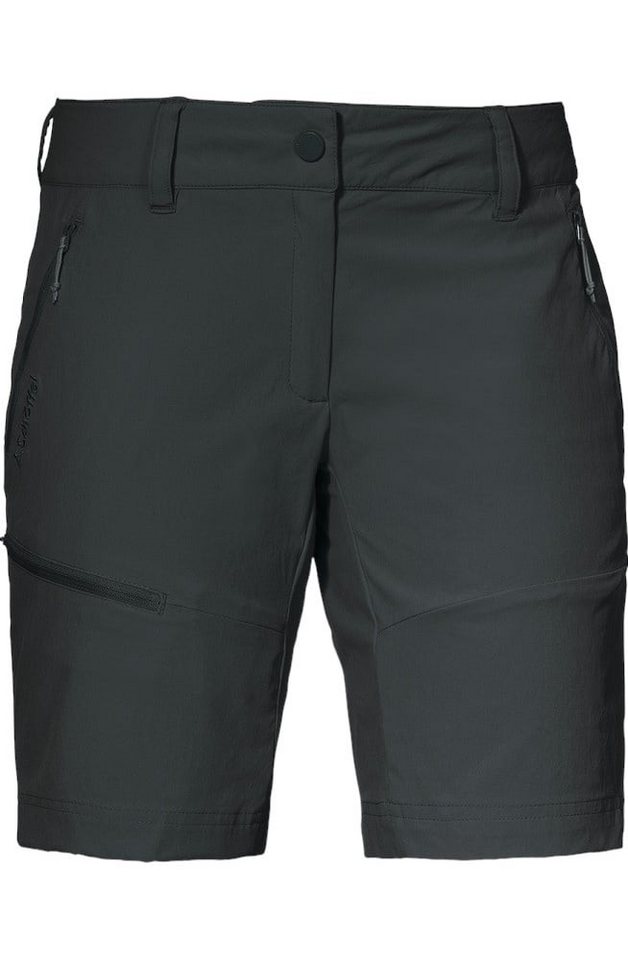 Schöffel Trekkinghose Wanderhose Toblach2 Shorts (hoher Tragekomfort) kurz asphaltgrau Damen