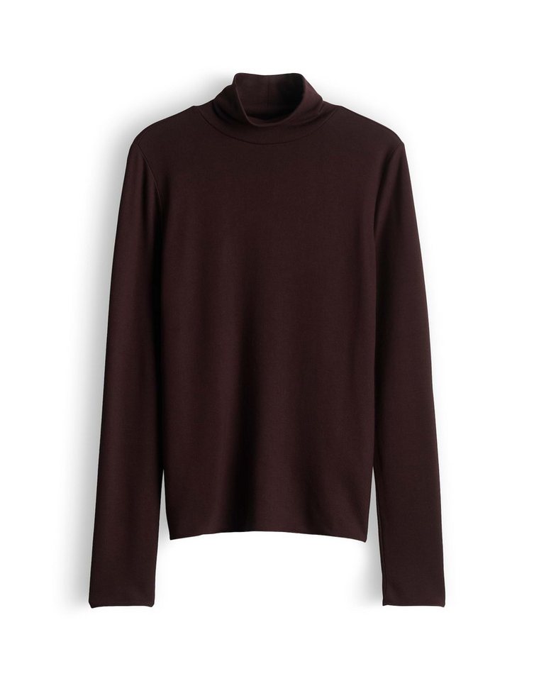 someday Rollkragenshirt Kirosie soft aus fließender Viskose Figurbetonter Schnitt mit feiner Rippstruktur Bild 3