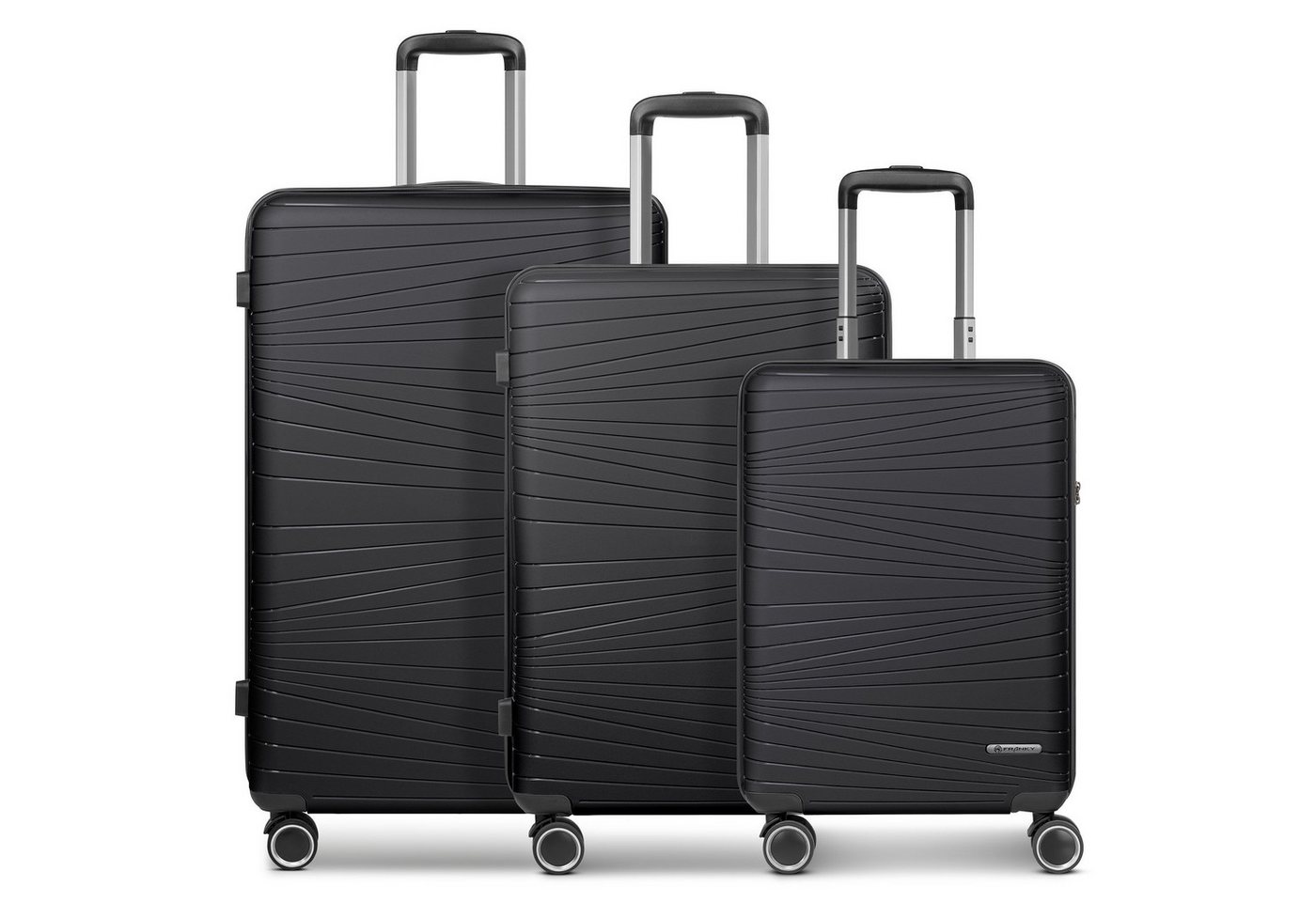 Franky Trolleyset Dallas 3.0, 4 Rollen, (3-teilig, 3 tlg), Polypropylen Bild 3