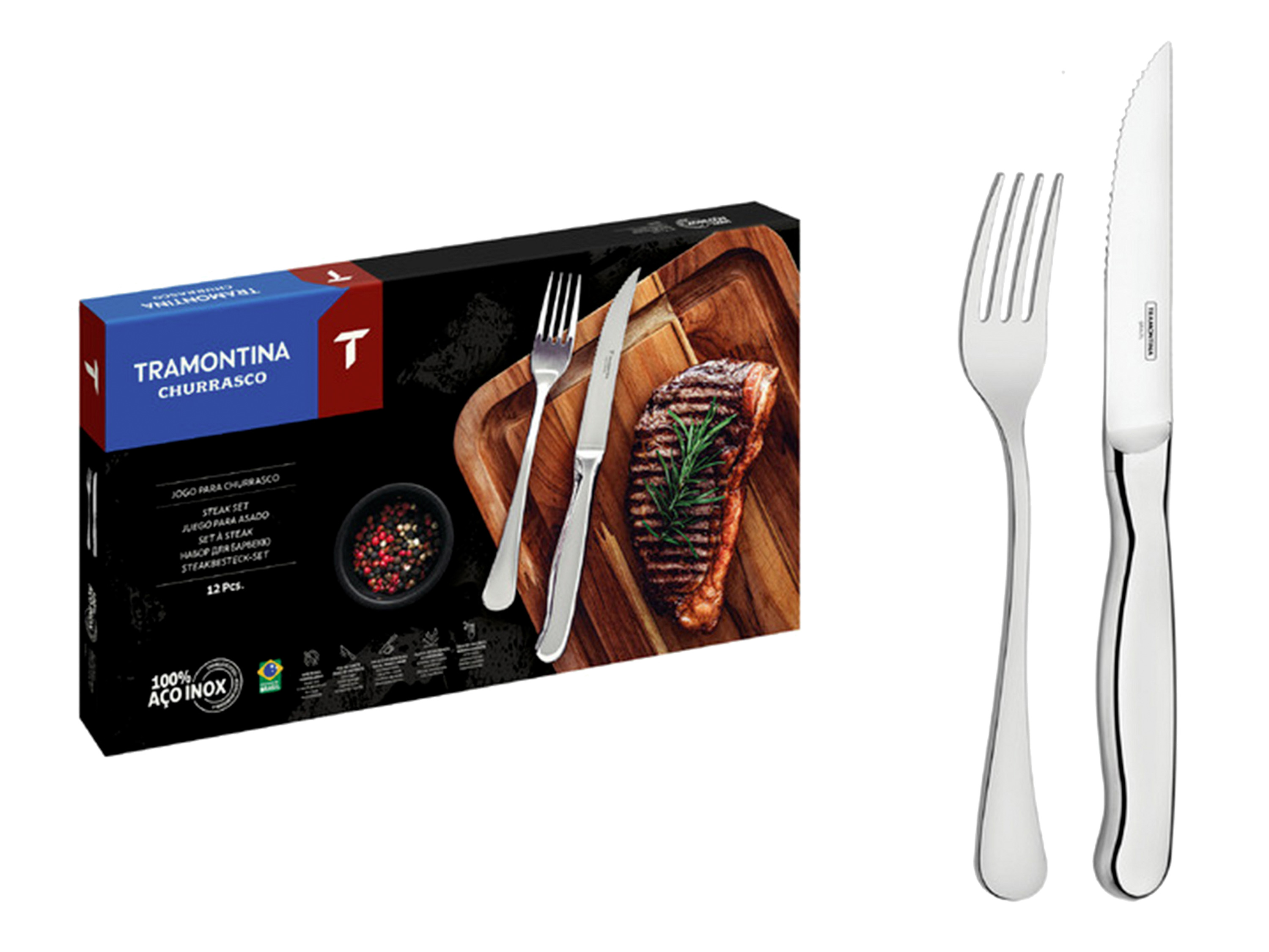 TRAMONTINA ZURIQUE Steakbesteck-Set, 12-tlg. Bild 4