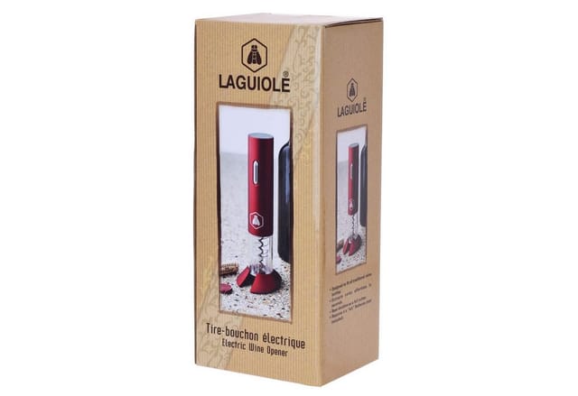 Laguiole red electric corkscrew