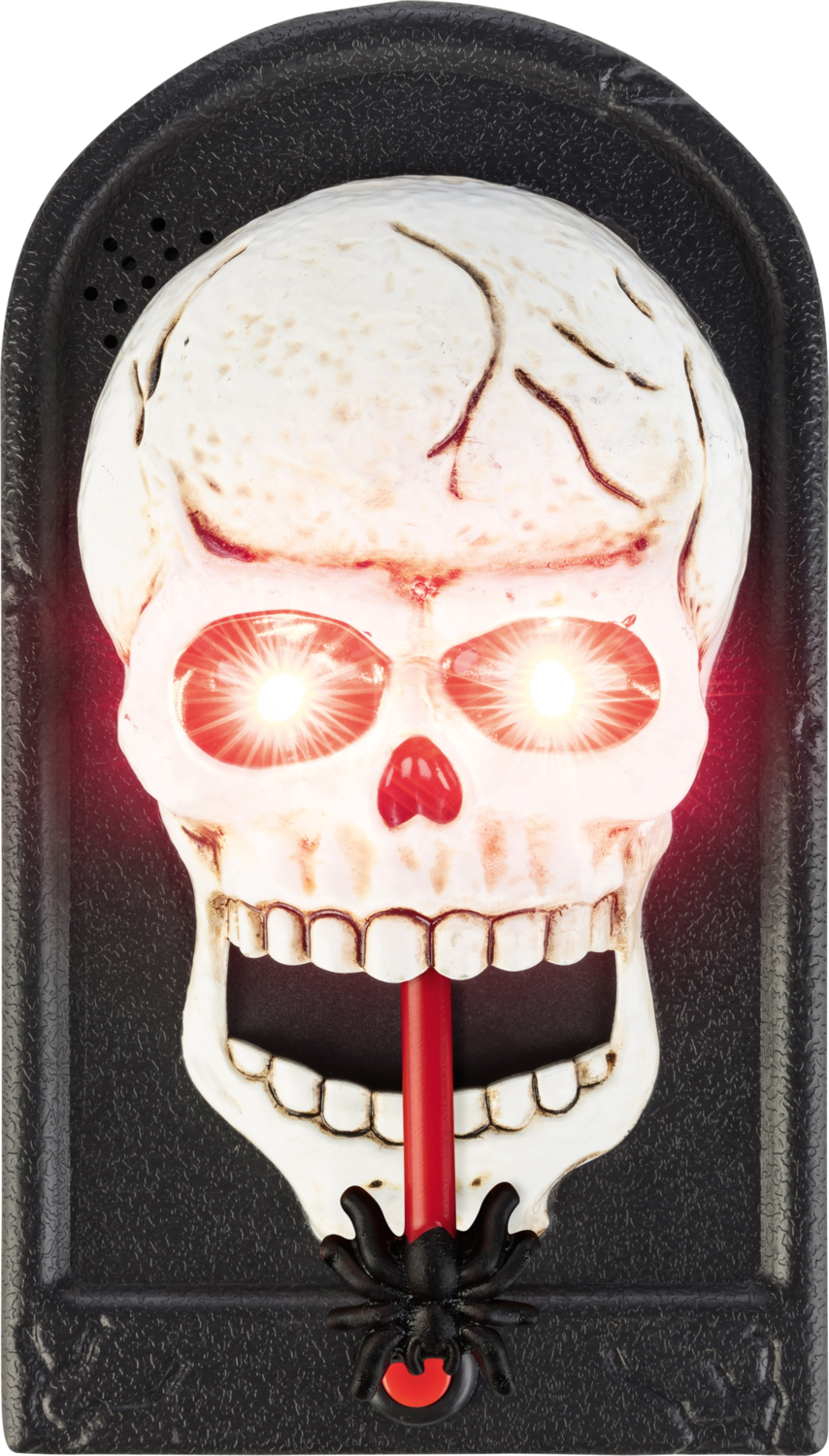Halloween Türklingel gruselig mit Sound und LED (Totenkopf) Bild 3