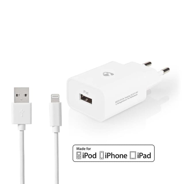 Nedis WCHAL242AWT power adapter - USB - 12 Watt