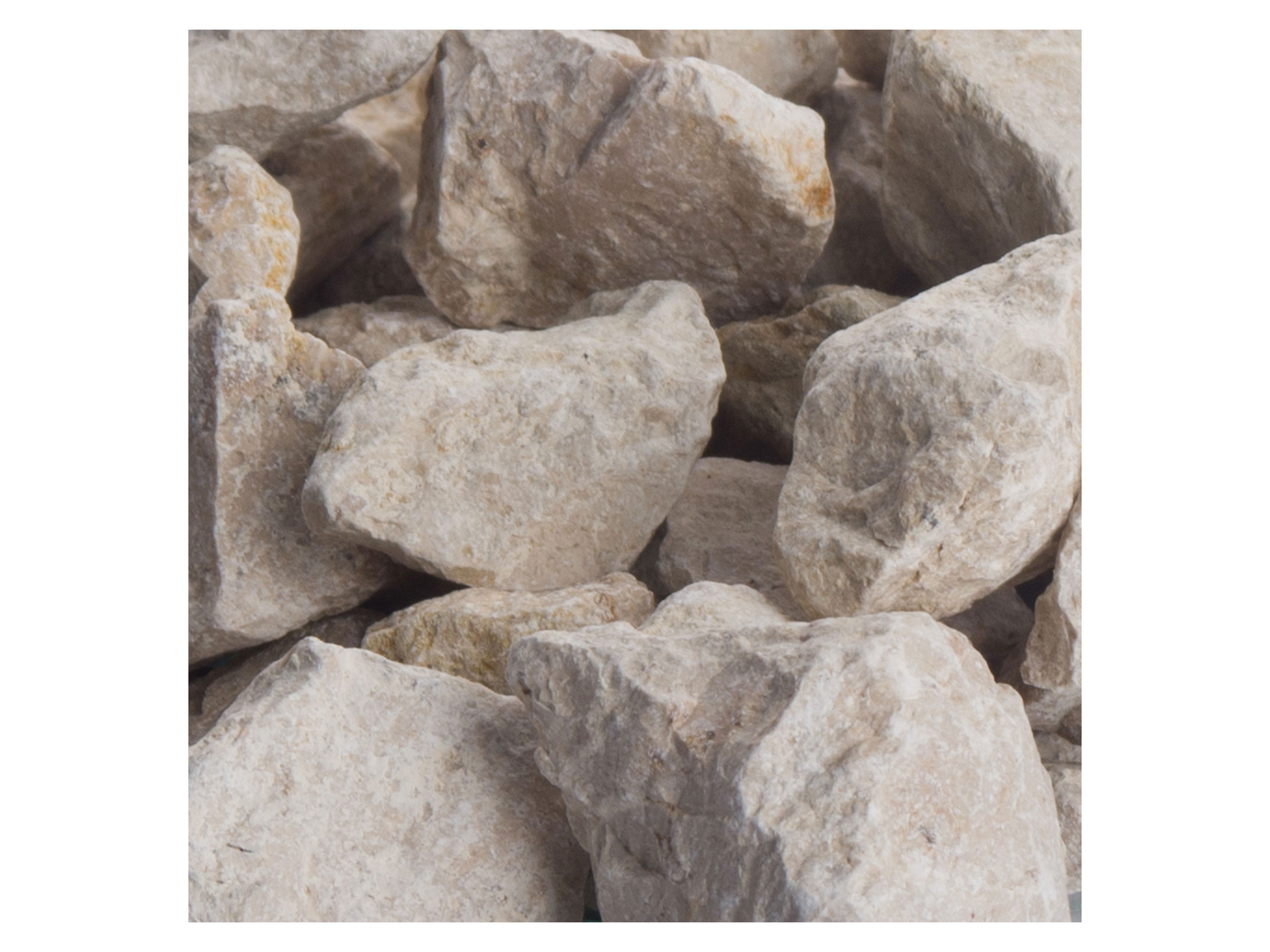 SCHICKER MINERAL Kalk Ziersplitt (16-32 mm, 1000 kg BigBag, Beige)