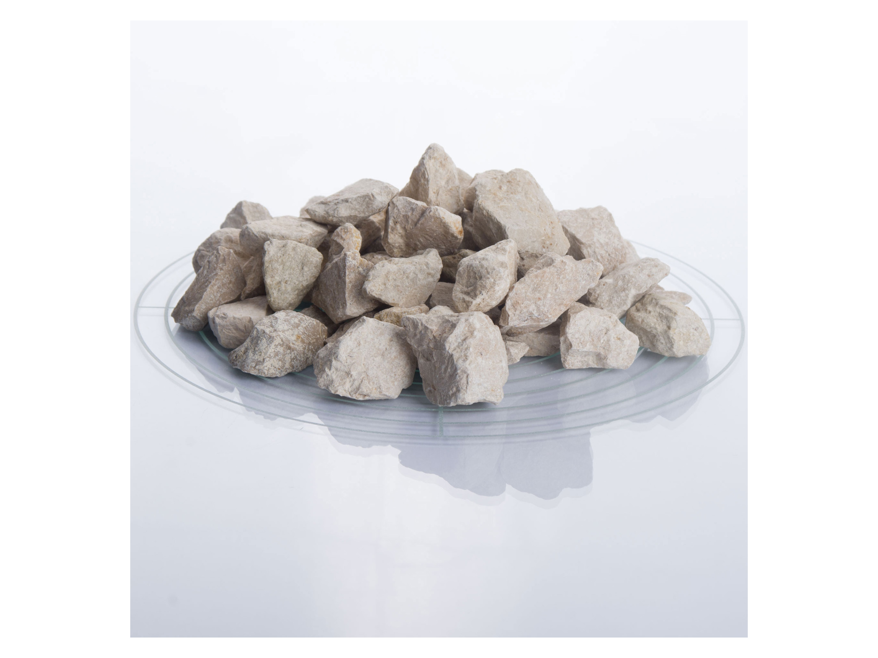 SCHICKER MINERAL Kalk Ziersplitt (16-32 mm, 1000 kg BigBag, Beige) Bild 2