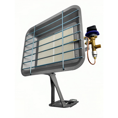 Gas-Heizstrahler, 4500 W - silberfarben