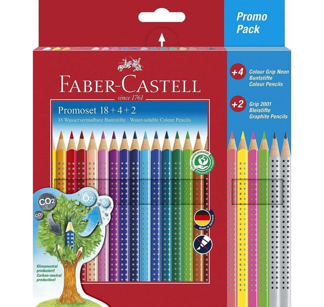 Faber-Castell Promotionset Colour Grip 18+4+2