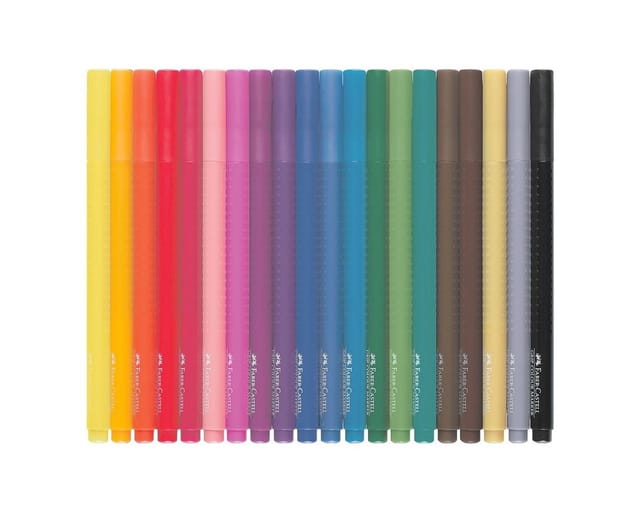 Faber-Castell Filzstift Grip Colour Marker 20x Etui