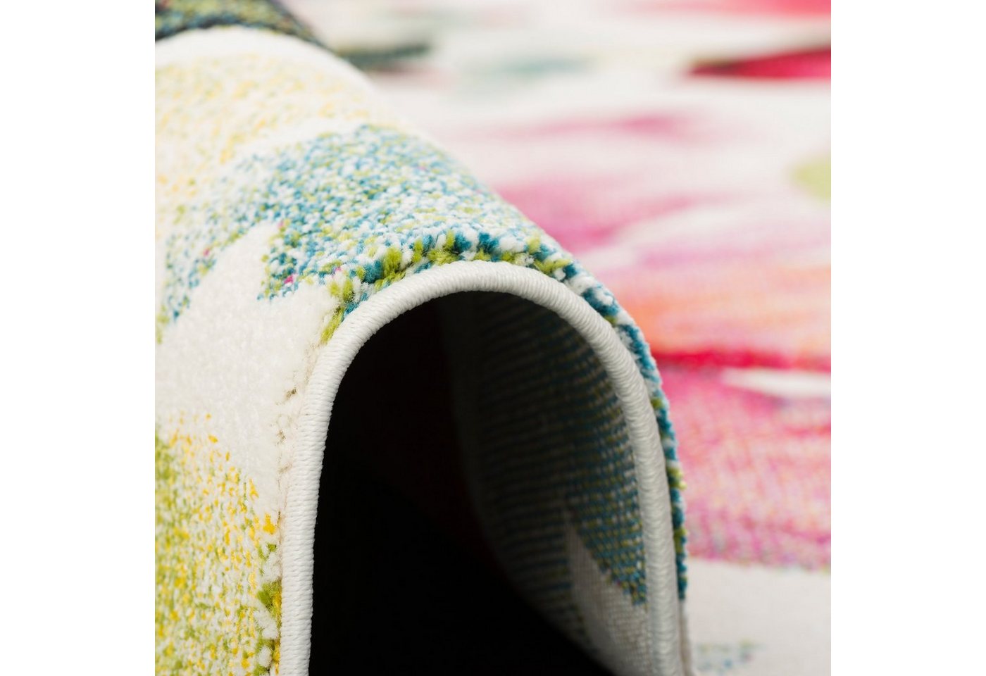 Pergamon Designer Teppich Brilliant Blumen Bunt 80x150cm