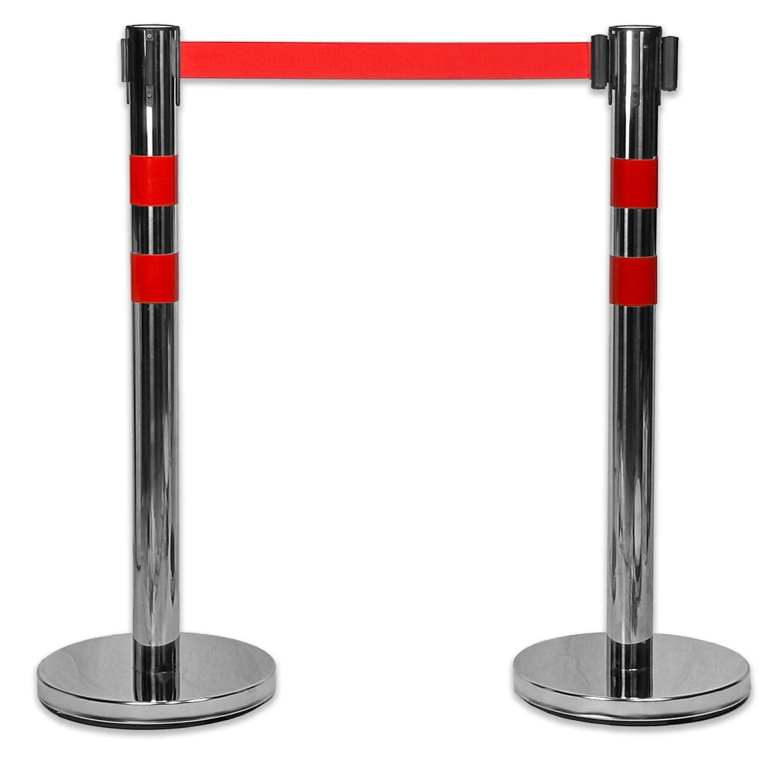 UvV BounceLine Personenleitsystem Edelstahl 2 x 90 cm 3 m Gurt Rot Heavy ca. 8 kg bis 3 m