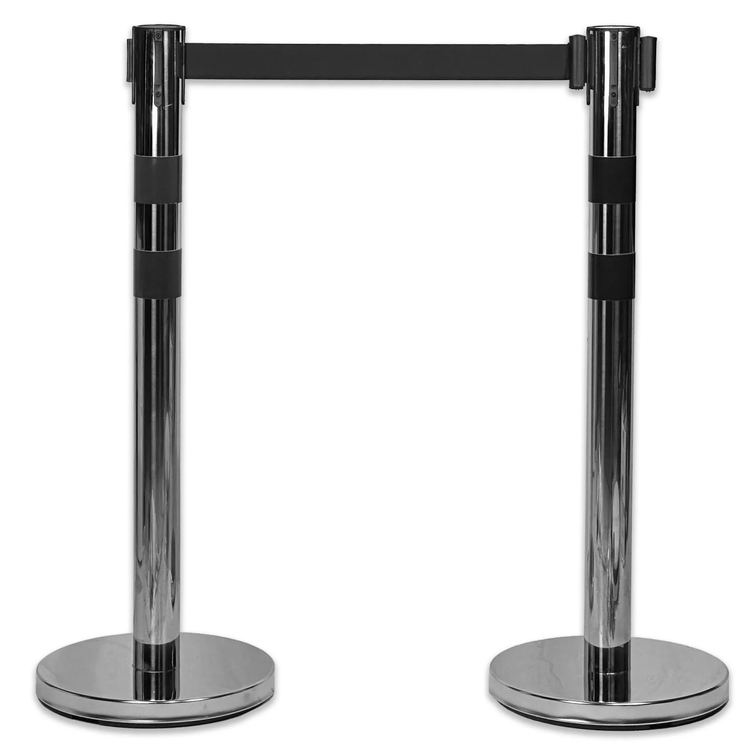 UvV BounceLine Personenleitsystem Edelstahl 2 x 90cm 3 m Gurt Schwarz Heavy ca. 8 kg bis 3 m