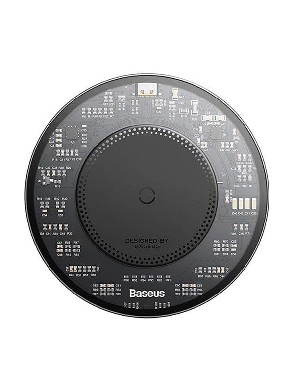 Baseus Simple 2 wireless inductive charger 15W with USB-C to USB-C cable (black)