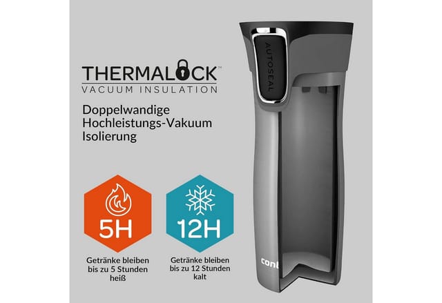 Contigo West Loop Travel Mug 470ml - Gunmetal