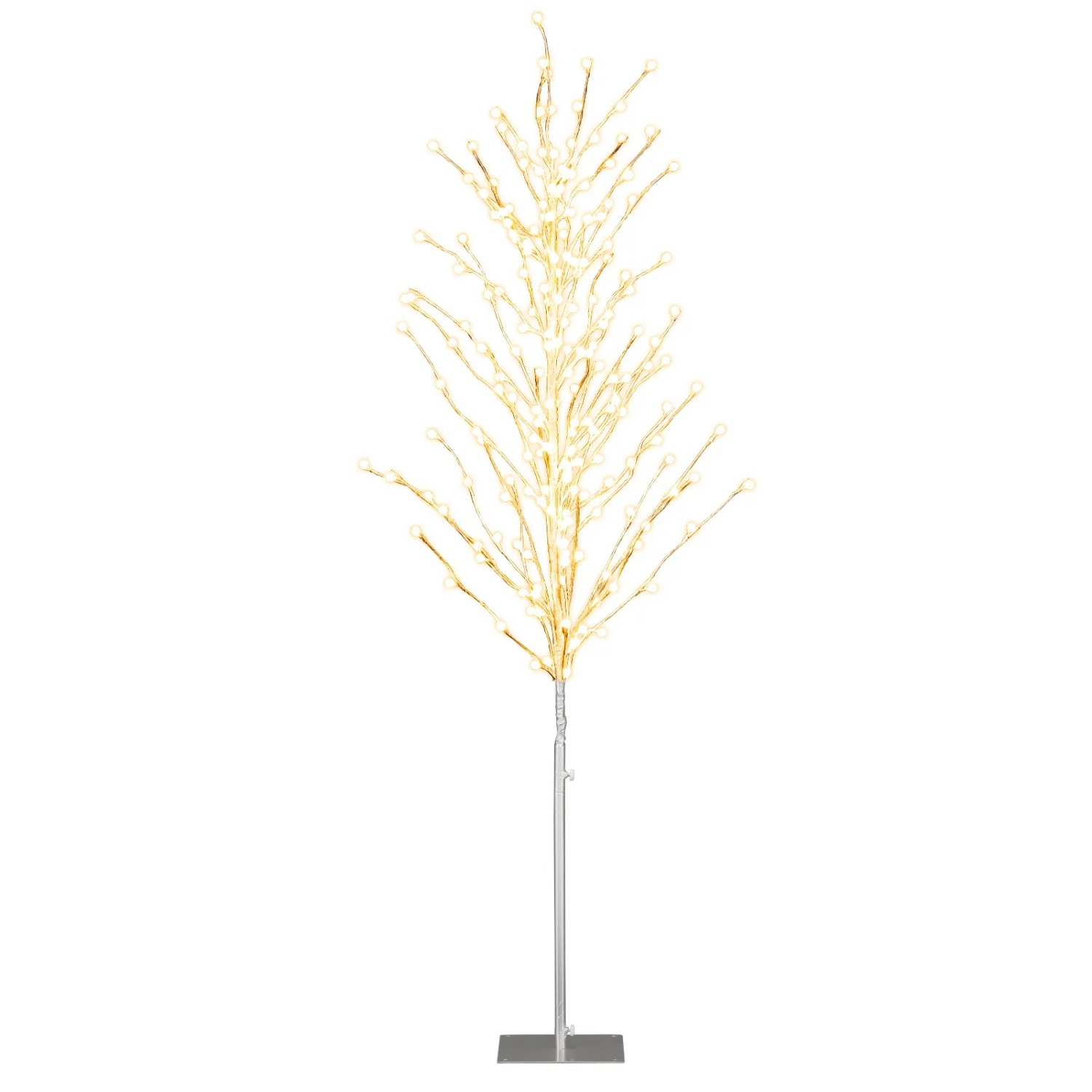 Costway LED Lichterbaum Birkenbaum Tannenbaum Christbaum 186 cm