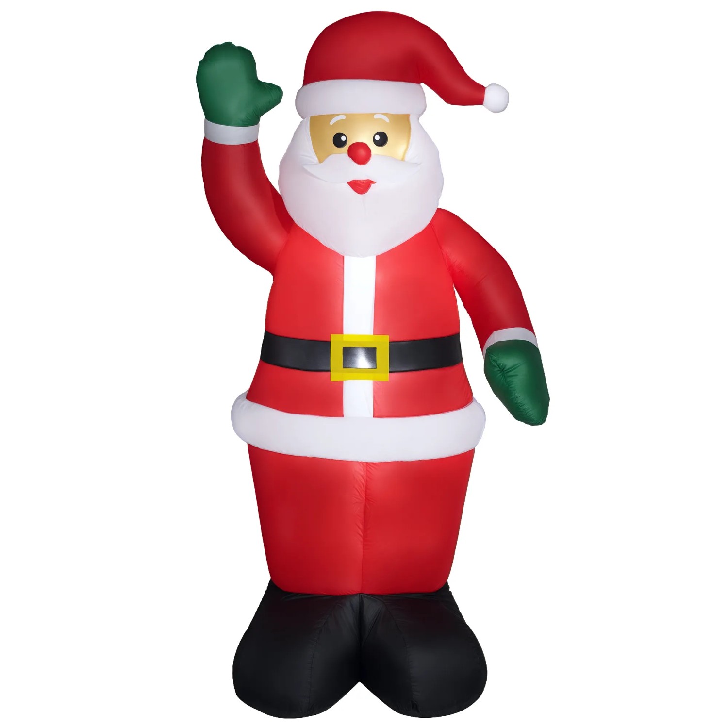 Outsunny Aufblasbar Weihnachtsdeko Polyester 88L x 60B x 184H cm Rot