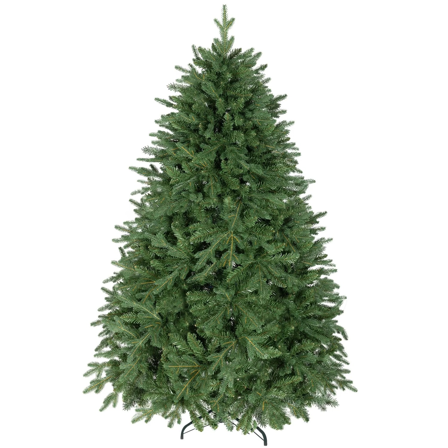 HOMCOM Weihnachtsbaum Kunststoff Stahl 115L x 115B x 180H cm