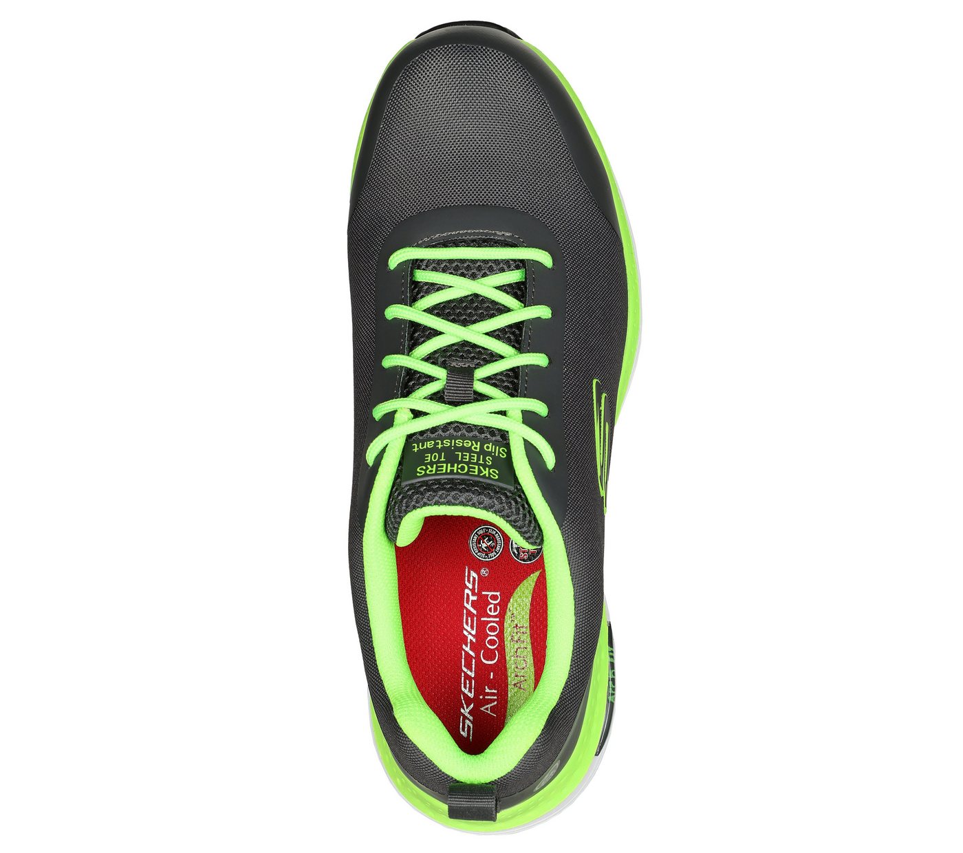 Skechers Sicherheitsschuhe Ringstap Arch Fit SR Herren S3 Gr. 42,5 Grau-Limette Bild 3