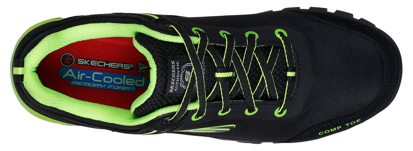 Skechers Sicherheitsschuhe Strigax Gatlon Herren S3L Gr. 46 Schwarz-Limette Bild 2
