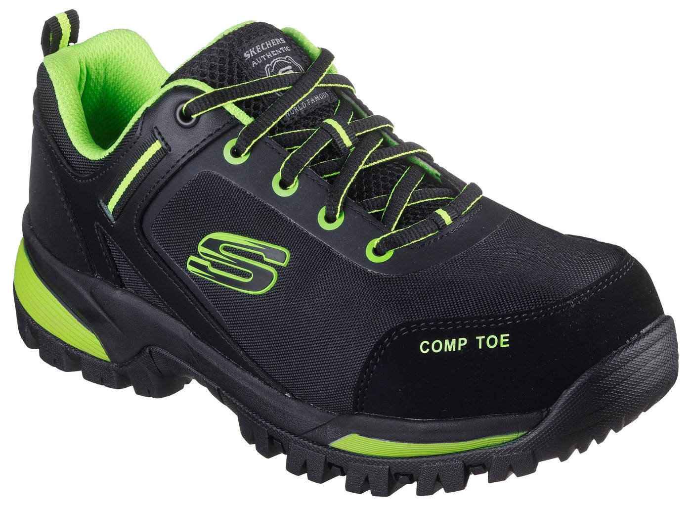 Skechers Sicherheitsschuhe Strigax Gatlon Herren S3L Gr. 46 Schwarz-Limette Bild 5