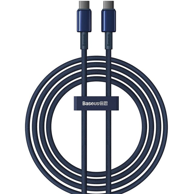 Baseus Tungsten Gold USB-C to USB-C cable 100W 2m (blue)