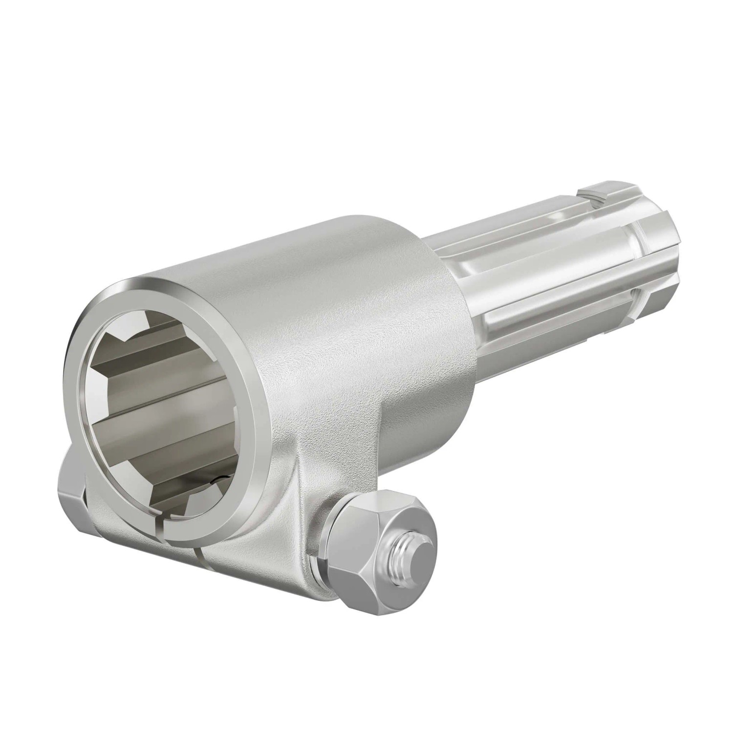 Wiltec Zapfwelle 140Mm Buchse Keilwellenaufnahme 1 3/8 Zoll Z6 Für Ausgangswelle 1 1/8 Zoll Z6
