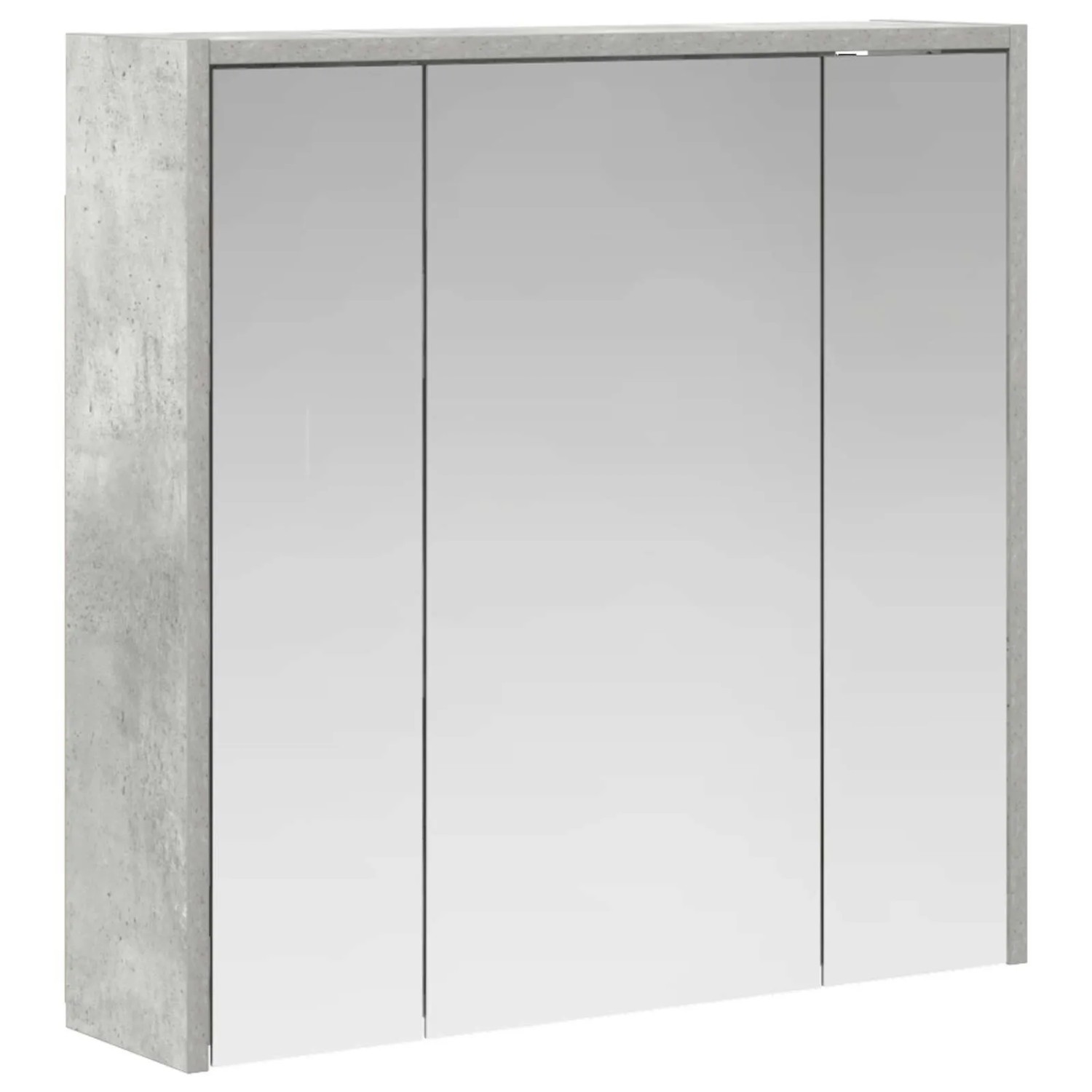 vidaXL Badezimmerspiegelschrank Betongrau 63,5 x 16 x 62,5 cm 889154